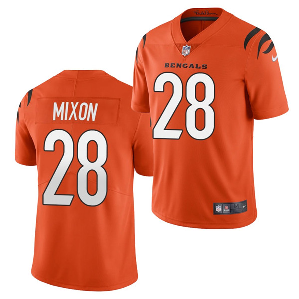 Youth Cincinnati Bengals #28 Joe Mixon New Orange NFL Vapor Untouchable Limited Stitched Jersey